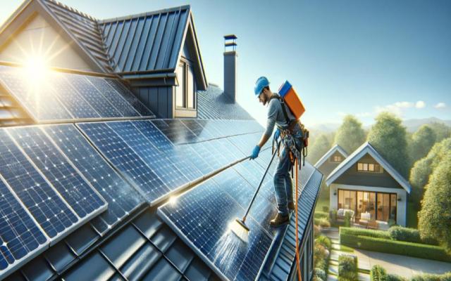 Nettoyage de panneaux photovoltaïques